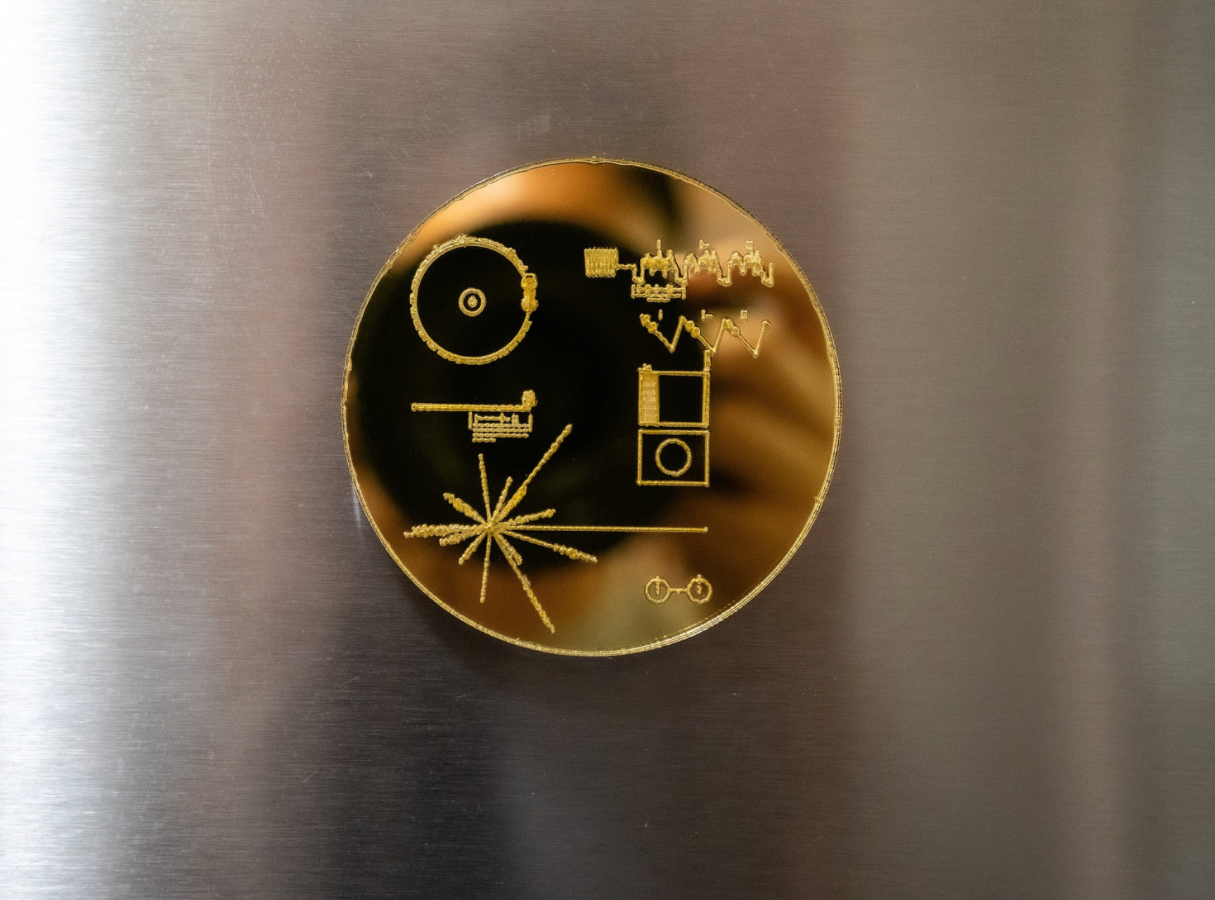 Voyager Golden Record Mirror Magnet – Interstellar Systems