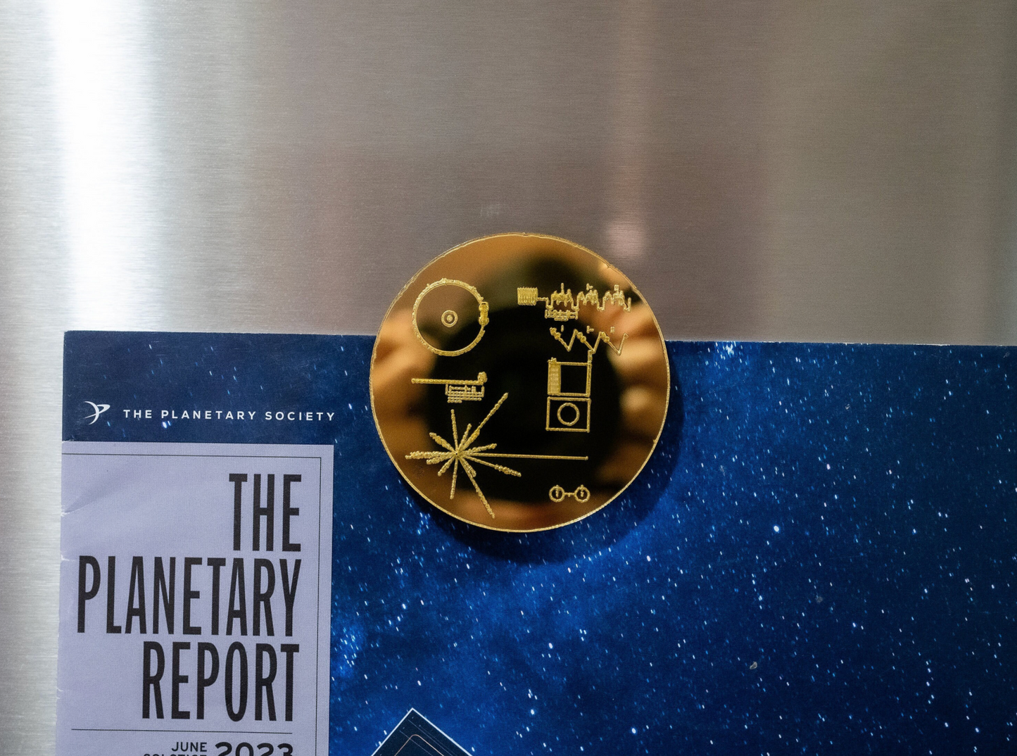 Voyager Golden Record Mirror Magnet