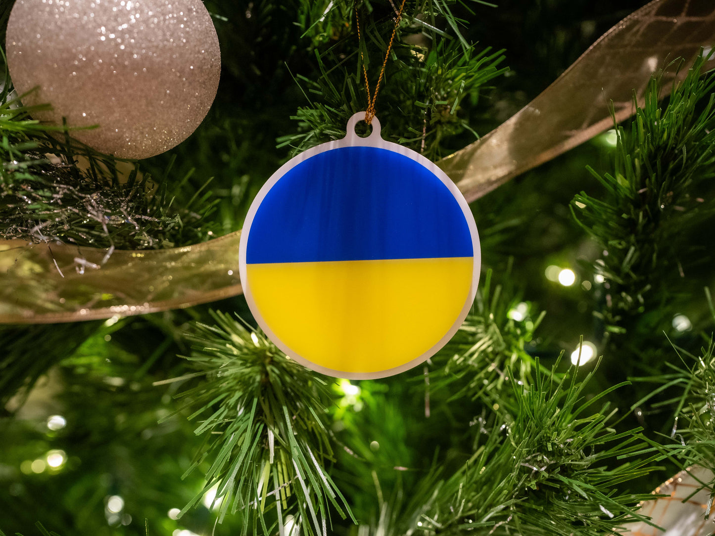 Ukraine Flag Ornament