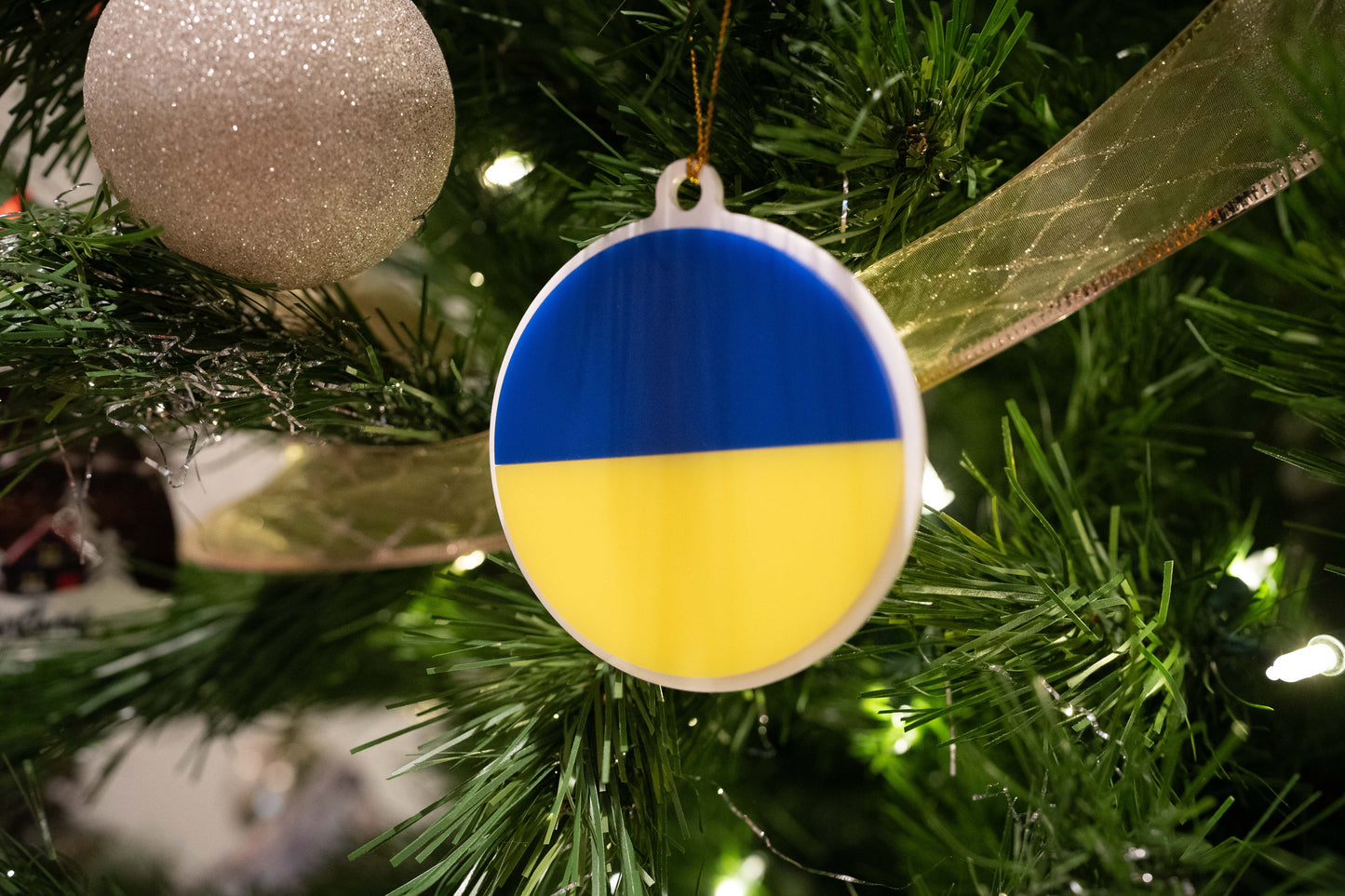 Ukraine Flag Ornament