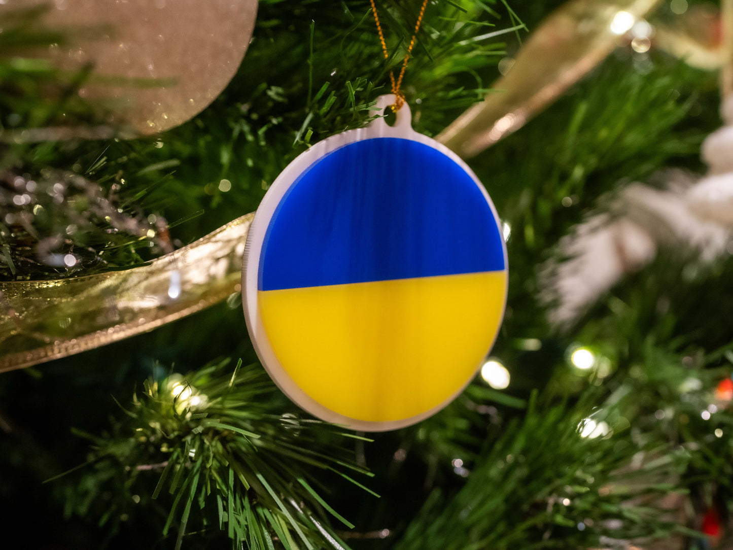 Ukraine Flag Ornament