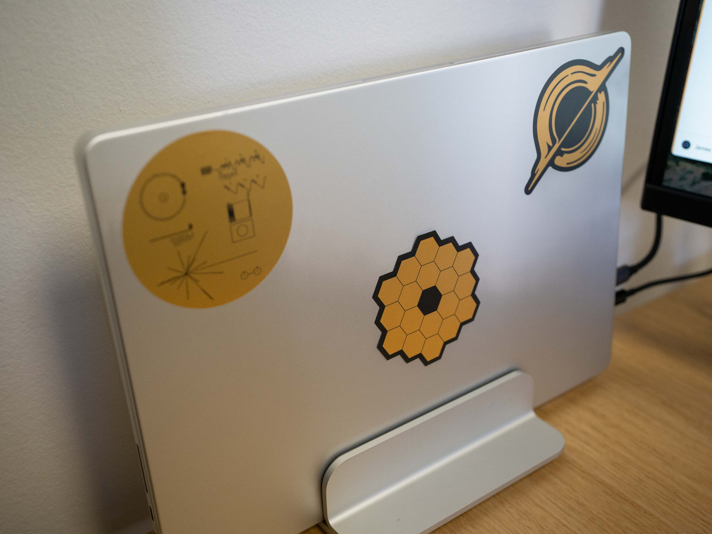 Space Themed Sticker Decals (3-Pack) in Premium Gold Foil [ FREE-SHIPPING! ]
