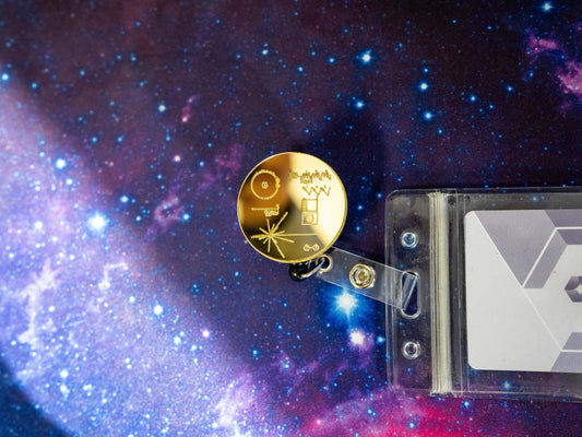 Voyager, The Golden Record Retractable Badge Holder Reel
