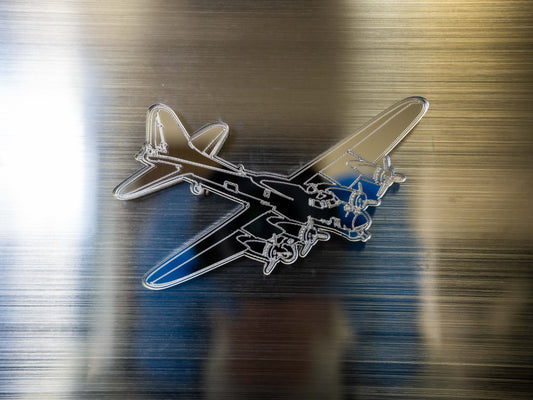 Acrylic Boeing B-17 Flying Fortress Magnet