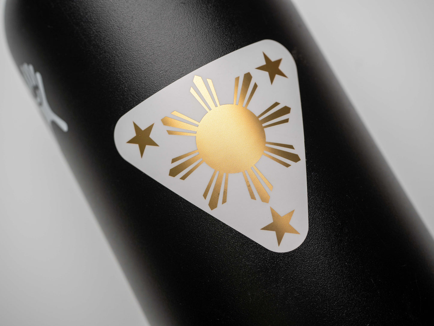 Filipino Sun Araw Themed Sticker Decal (4-Pack) in Premium Gold Foil [FREE SHIPPING!]