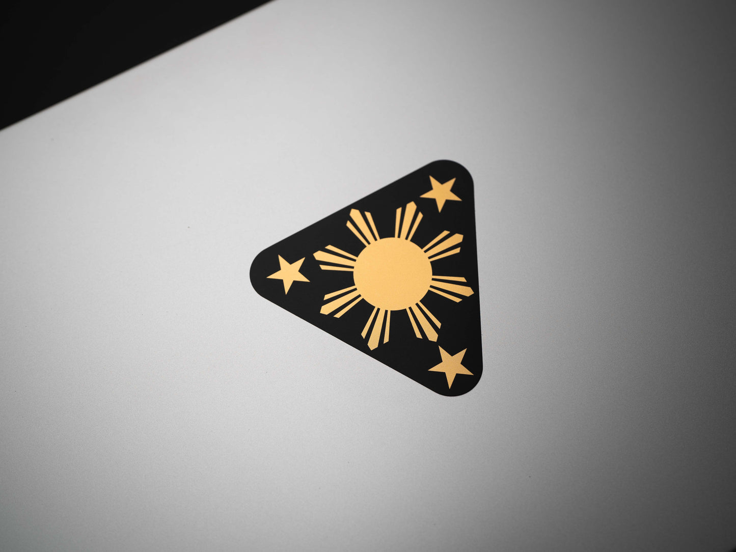 Filipino Sun Araw and Stars Sticker Decal with Premium Gold Foil [FREE SHIPPING!]