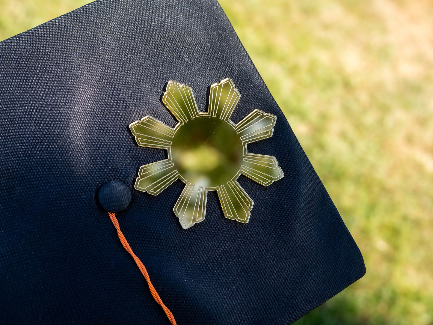 Filipino Araw Graduation Cap Topper (Philippine Sun Design)