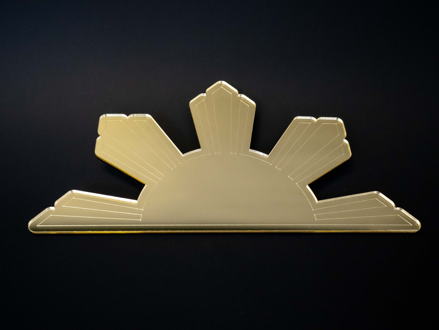 Half Filipino Araw Wall Art (Philippine Sun Acrylic Decor)