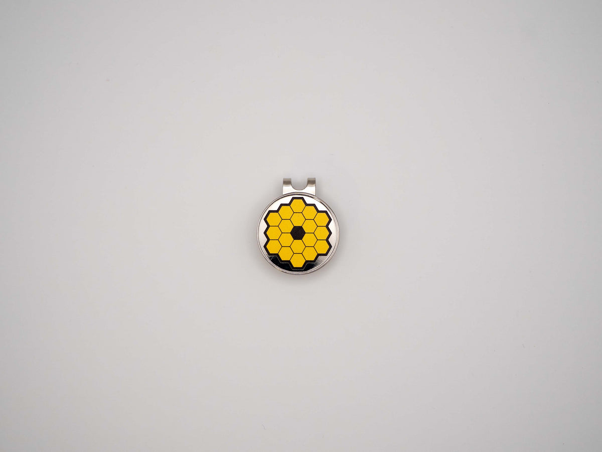 James Webb Space Telescope (JWST) Golf Ball Marker with Magnetic Hat Clip