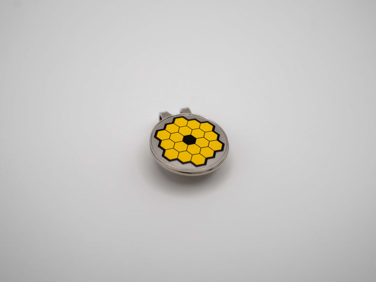 James Webb Space Telescope (JWST) Golf Ball Marker with Magnetic Hat Clip