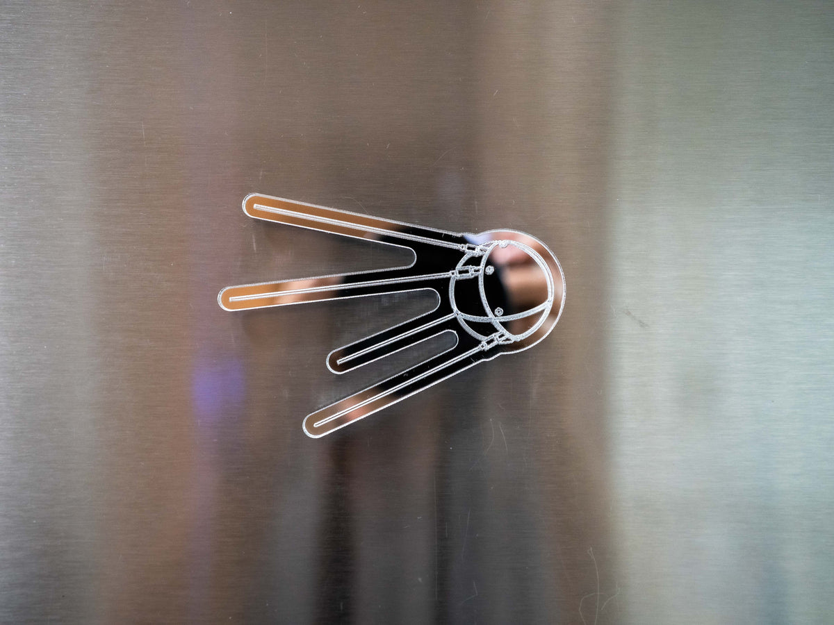 Sputnik 1 Satellite Mirrored Magnet