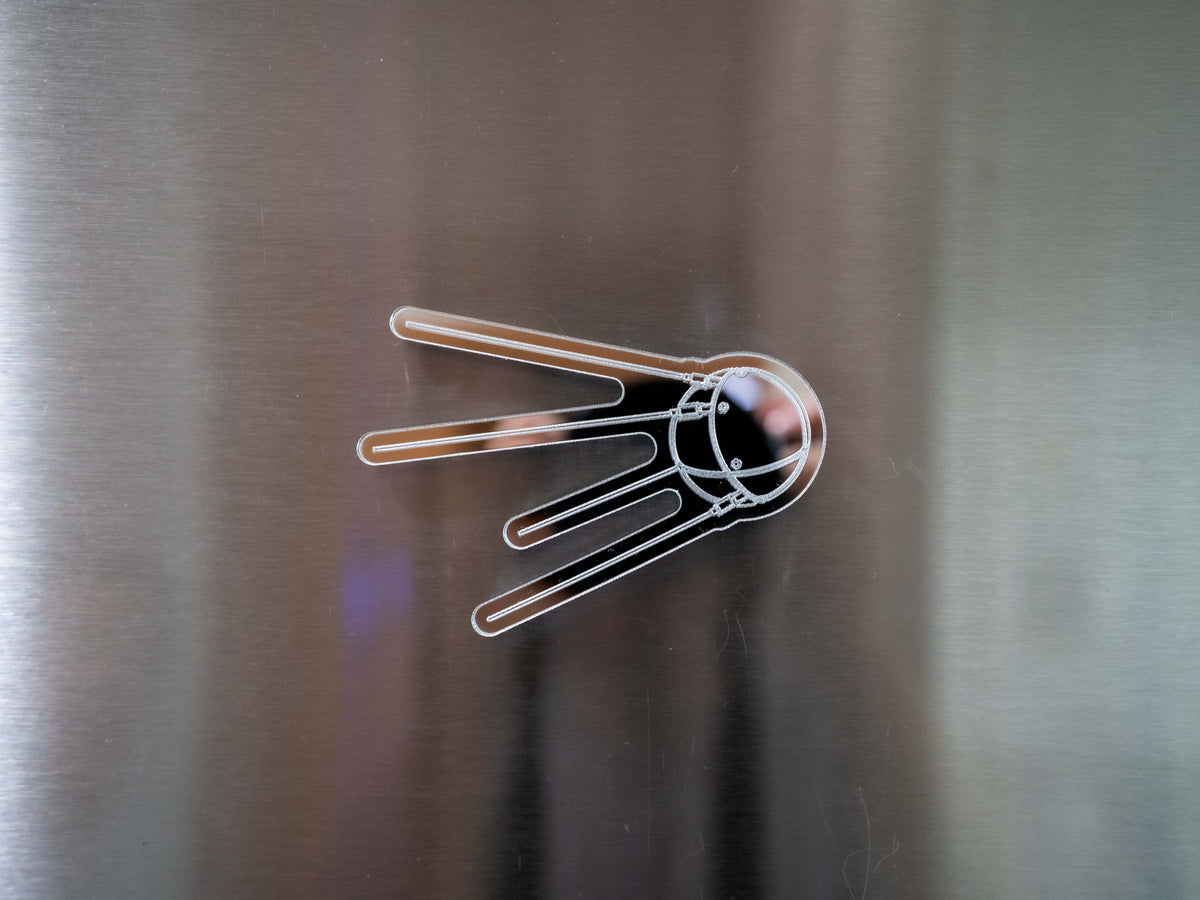 Sputnik 1 Satellite Mirrored Magnet