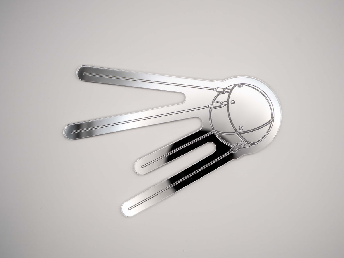 Sputnik 1 Satellite Mirrored Wall Art
