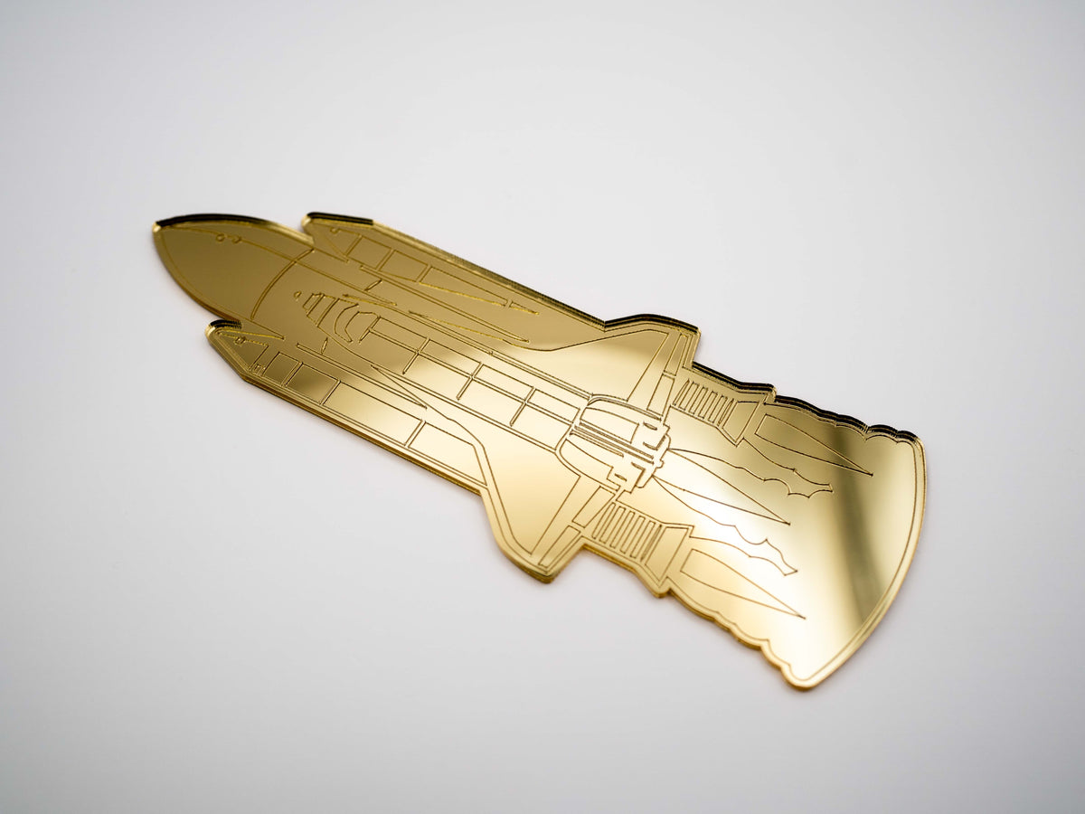 Space Shuttle Mirrored Wall Art