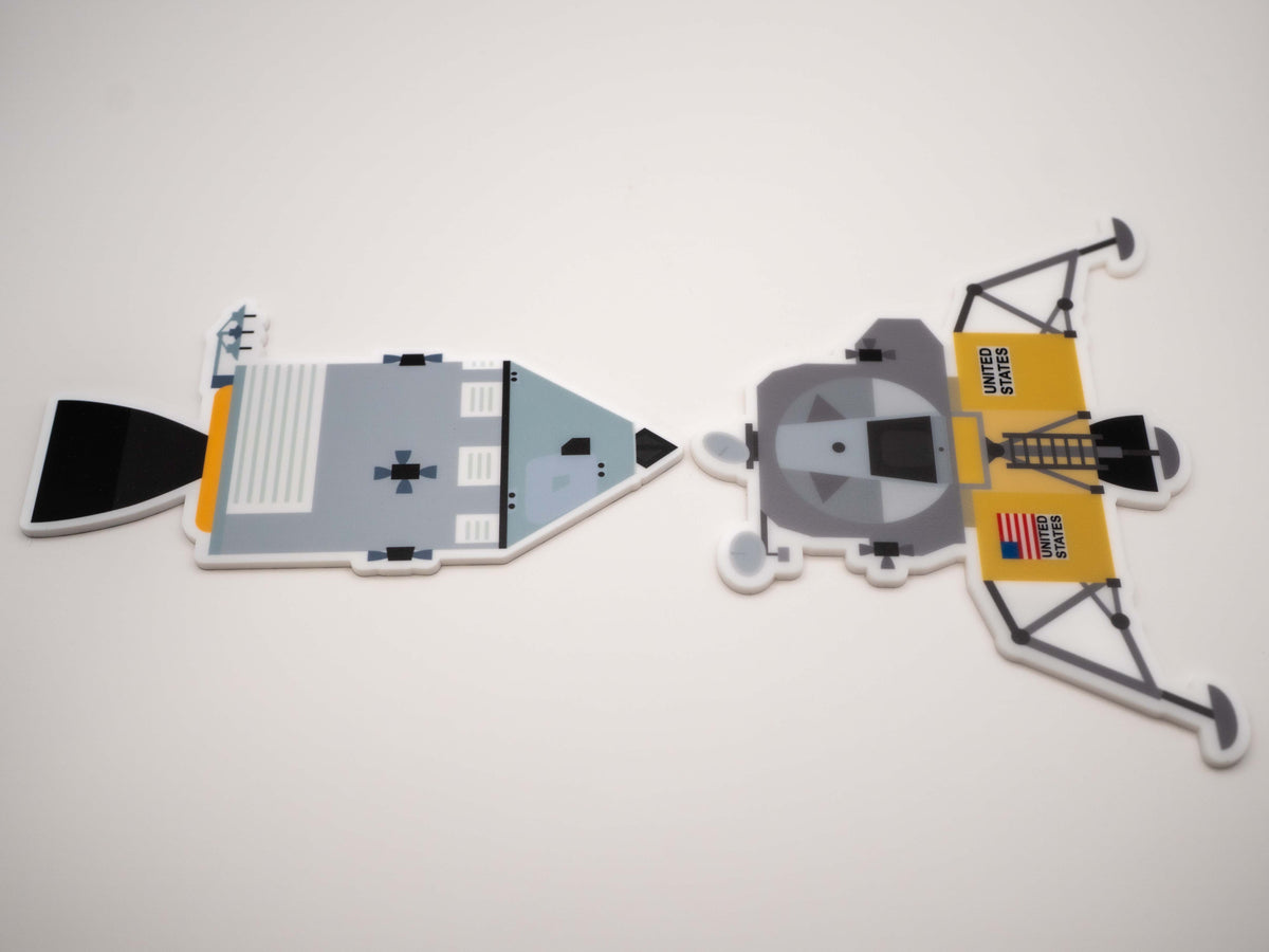 Apollo 11 Command Module & Lunar Module Christmas Ornaments
