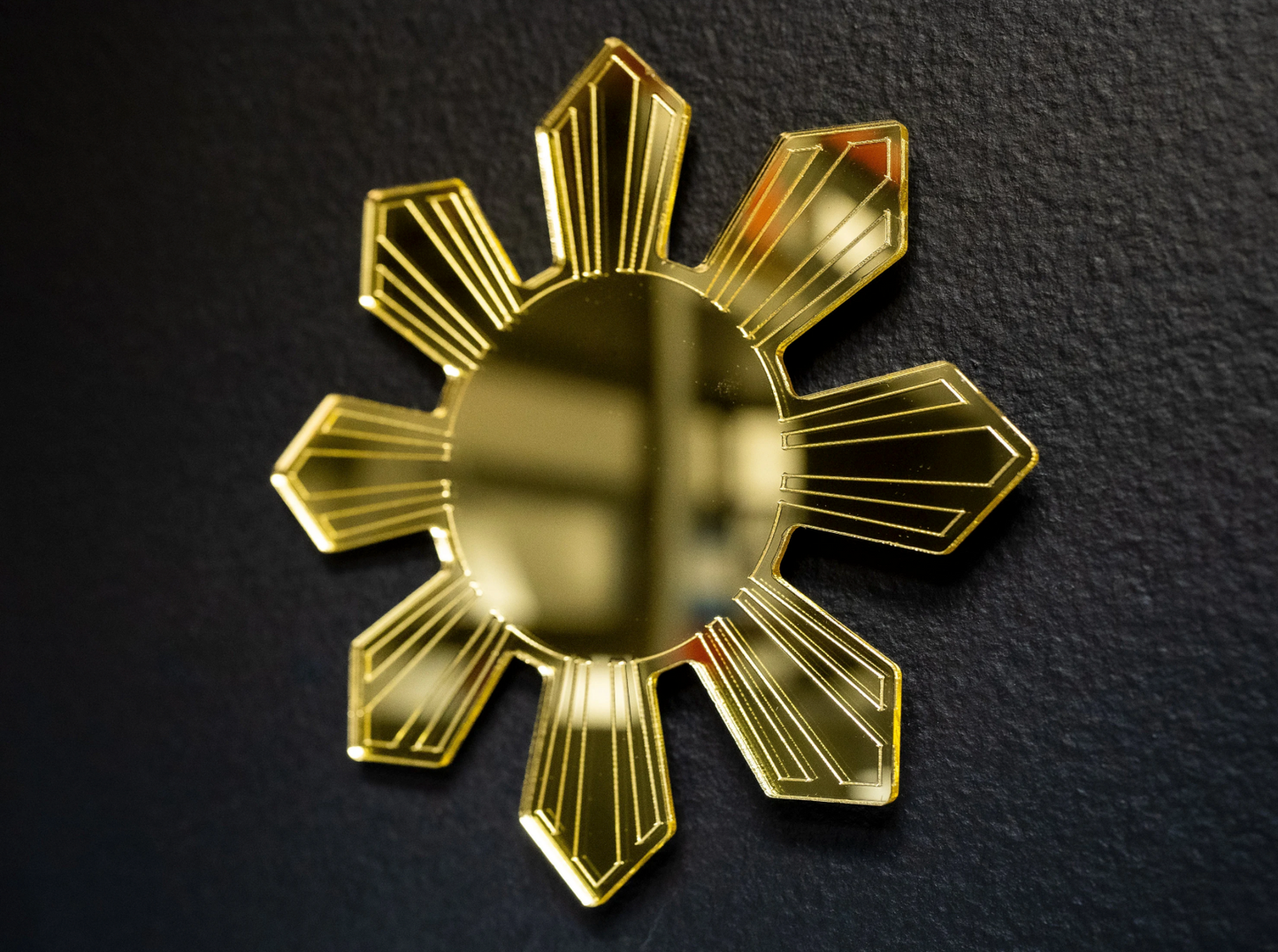 Mirrored Filipino Sun Araw Wall Art