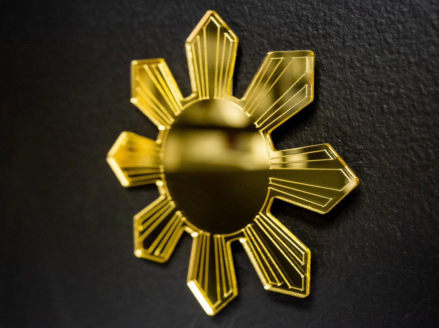 Mirrored Filipino Sun Araw Wall Art