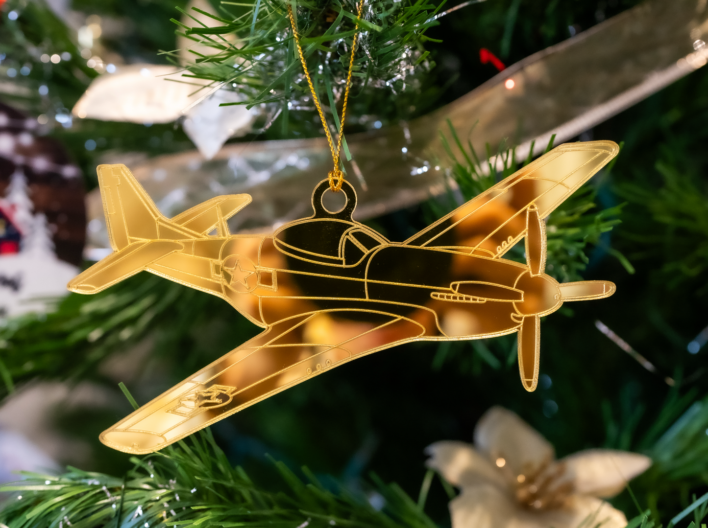 North American P51 Mustang Ornament