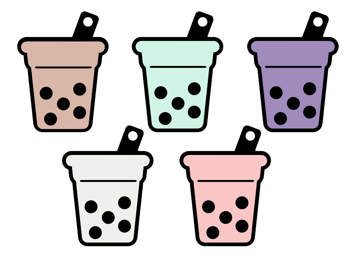 Cute Boba Milk Tea Keychain