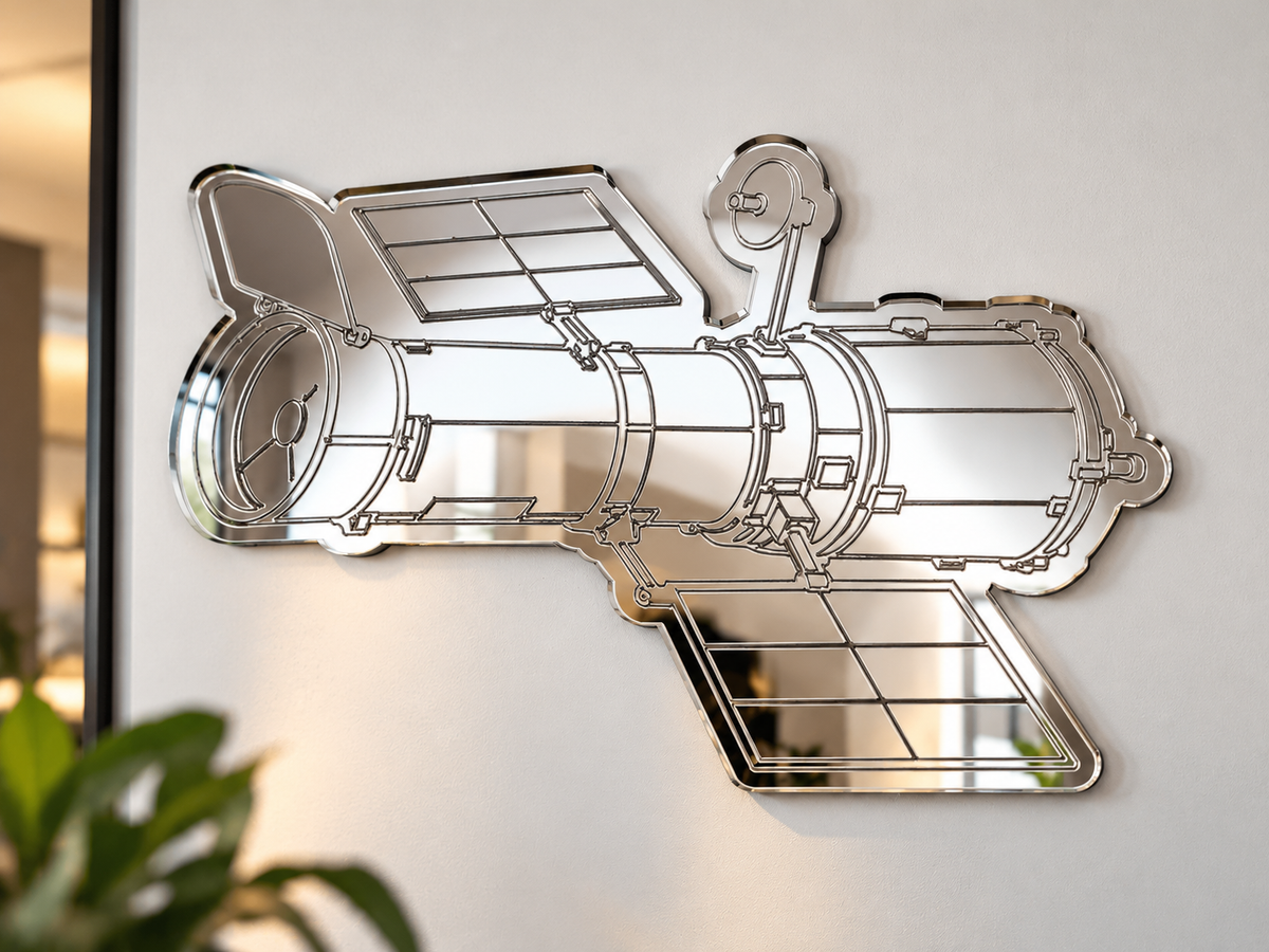 Hubble Space Telescope Mirrored Wall Art