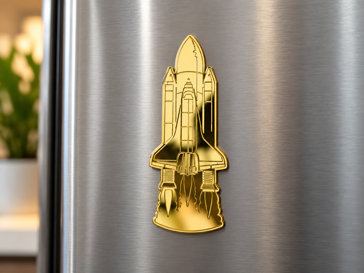 Space Shuttle Mirrored Magnet